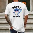 Daddy Shark Gift For Dad Shark Baby Cute Mens Back Print T-shirt Gifts for Men