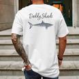 Daddy Shark Gift New Dad Birthday Gifts Mens Back Print T-shirt Gifts for Men