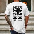 Daddy Shark Name Mens Back Print T-shirt Gifts for Men