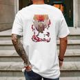 Demon Slayer Men On Fire Mens Back Print T-shirt Gifts for Men