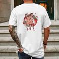 Demon Slayer Kawaii Mens Back Print T-shirt Gifts for Men