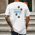 Der Mit Dem Dackel Geht Mens Back Print T-shirt Gifts for Men