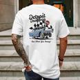 Detroit Dragway Run What You Brung Gasser Mens Back Print T-shirt Gifts for Men