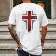 Deus Vult Knight Templar Vintage Mens Back Print T-shirt Gifts for Men