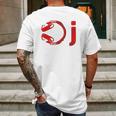 Dj Headphone | I Heart Being A Djs Party Gift Mens Back Print T-shirt Gifts for Men