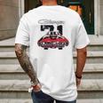 Dodge Charger 71 Mens Back Print T-shirt Gifts for Men