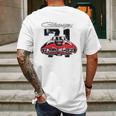 Dodge Charger 71 Distressed American Classic Muscle Car Mens Back Print T-shirt Gifts for Men