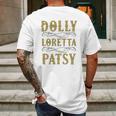 Dolly Loretta Patsy Mens Back Print T-shirt Gifts for Men