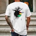 Dreads Ethiopian Flag Mens Back Print T-shirt Gifts for Men