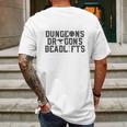 Dungeons &Amp Dragons &Amp Deadlifts Mens Back Print T-shirt Gifts for Men