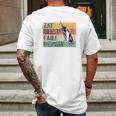 Eat Sleep Fade Repeat Barber Gift Hairstylist Barber Mens Back Print T-shirt Gifts for Men