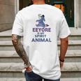 Eeyore Is My Spirit Animal Mens Back Print T-shirt Gifts for Men