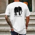 Elephant In The Room Funny Mens Back Print T-shirt Gifts for Men