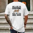 Except Carole Ringer Mens Back Print T-shirt Gifts for Men