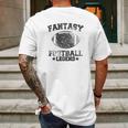 Fantasy Football Legend Funny Season Novelty Graphic Dad Gameday Mens Back Print T-shirt Gifts for Men