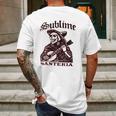 Fea Sublime Santeria Skeleton Mens Back Print T-shirt Gifts for Men