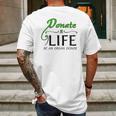 February 14 Donate Life Be An Organ Donor Mens Back Print T-shirt Gifts for Men