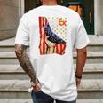 Fedex And American Flag Independence Day Mens Back Print T-shirt Gifts for Men