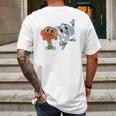 Fifth Sun Girls The Amazing World Of Gumball Darwin And Gumball Grin Mens Back Print T-shirt Gifts for Men