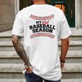 My First Baseball Season Baby One Piece Mens Back Print T-shirt Gifts for Men