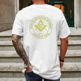 Free Accepted Masons Mens Back Print T-shirt Gifts for Men