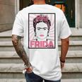 Frida Kahlo Art Portrait Mens Back Print T-shirt Gifts for Men