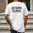 Gina 90S Tv Show Mens Back Print T-shirt Gifts for Men