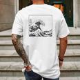 The Great Wave Off Kanagawa Mens Back Print T-shirt Gifts for Men