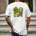 Grinch And Groot Mens Back Print T-shirt Gifts for Men