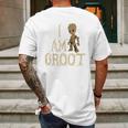 I Am A Groot Mens Back Print T-shirt Gifts for Men