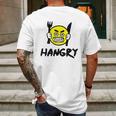 Hangry Emoji Mens Back Print T-shirt Gifts for Men