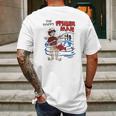 The Happy Fisherman Funny Mens Back Print T-shirt Gifts for Men