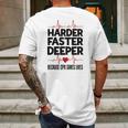 Harder Faster Deeper Because Cpr Saves Lives Gift Mens Back Print T-shirt Gifts for Men