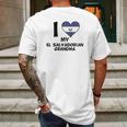 Heart My El Salvadorian Mens Back Print T-shirt Gifts for Men