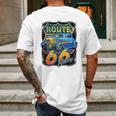 Hot Rod Route 66 Sign American Muscle Classic History Mens Back Print T-shirt Gifts for Men