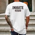 Inmate 45589 Mens Back Print T-shirt Gifts for Men