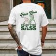 Irish Lass Full Of Sass Funny St Patricks Day Pinup Girl Mens Back Print T-shirt Gifts for Men