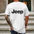 Jeep Classic Word Art Mens Back Print T-shirt Gifts for Men