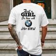 Just A Girl In Love With Her Bmw Mens Back Print T-shirt Gifts for Men