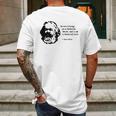 Karl Marx - Im A Material Girl Mens Back Print T-shirt Gifts for Men