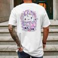 Kawaii Pastel Goth Cute And Creepy Axolotl Knife Mens Back Print T-shirt Gifts for Men