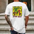 Keith Haring Stop Aids Mens Back Print T-shirt Gifts for Men