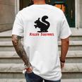 Killer Squirrel T-Shirts - Mens T-Shirt By American Apparel Mens Back Print T-shirt Gifts for Men