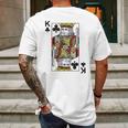 - King Of Clubs Blackjack Cards Poker 21 Mens Back Print T-shirt Gifts for Men