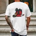 Krokmou Peanuts T-Shirt Mens Back Print T-shirt Gifts for Men