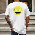 Laughing Tears Emojis Cute Happy Laugh Face Gift Mens Back Print T-shirt Gifts for Men