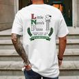 Little Neros Pizza White Tee T-Shirt Mens Back Print T-shirt Gifts for Men