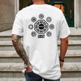 Lost Dharma Station Logos Mens Back Print T-shirt Gifts for Men