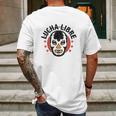 Lucha Libre Retro Mexican Wrestler Mens Back Print T-shirt Gifts for Men