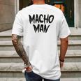 Macho Man 1980 Heavyweight Wrestler Tower Mens Back Print T-shirt Gifts for Men